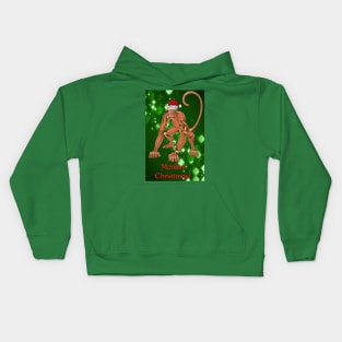 Monkey Christmas Kids Hoodie